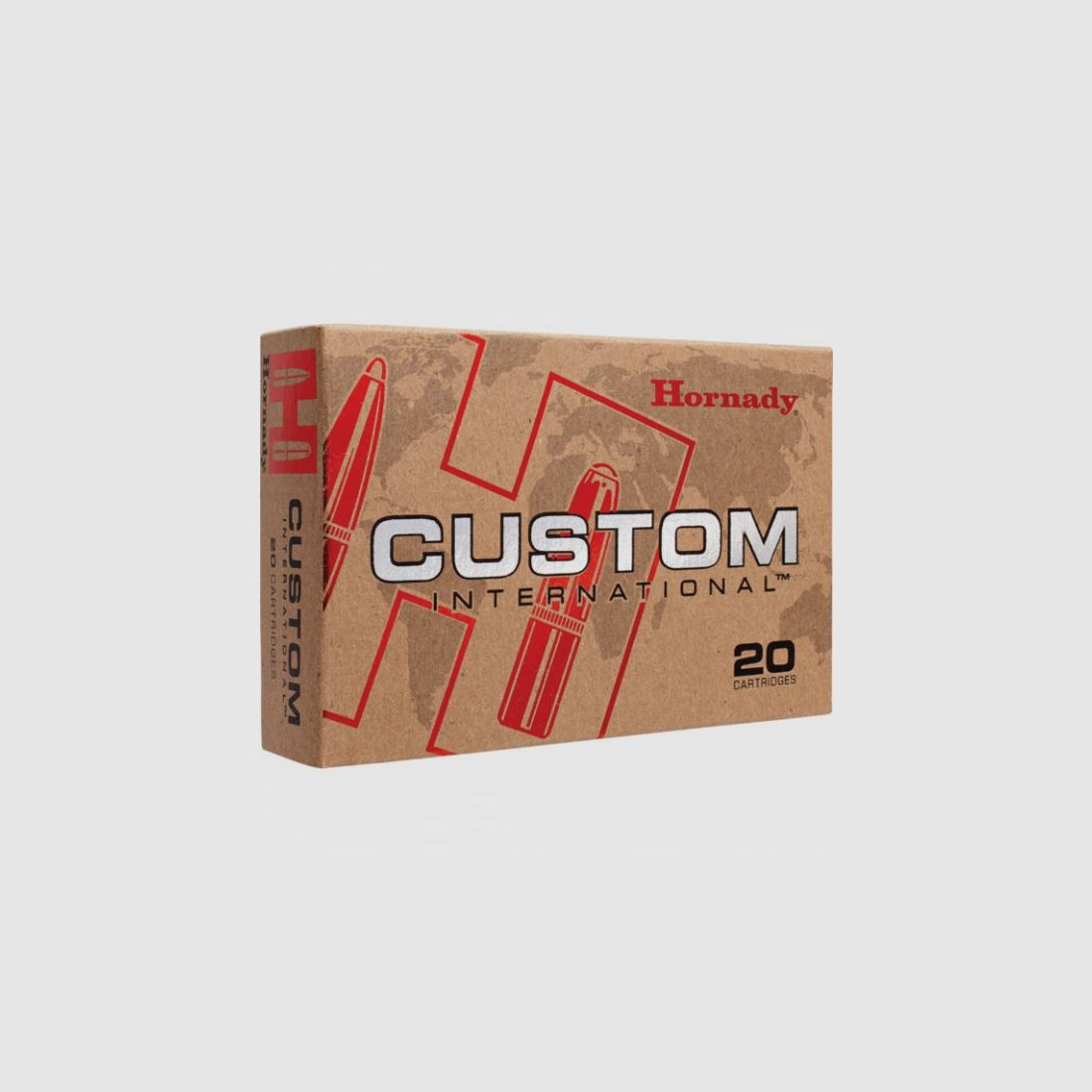 HORNADY CUSTOM INTERLOCK - RIFLE CARTRIDGES - .308WIN. - 180GRS. - 20 ROUNDS