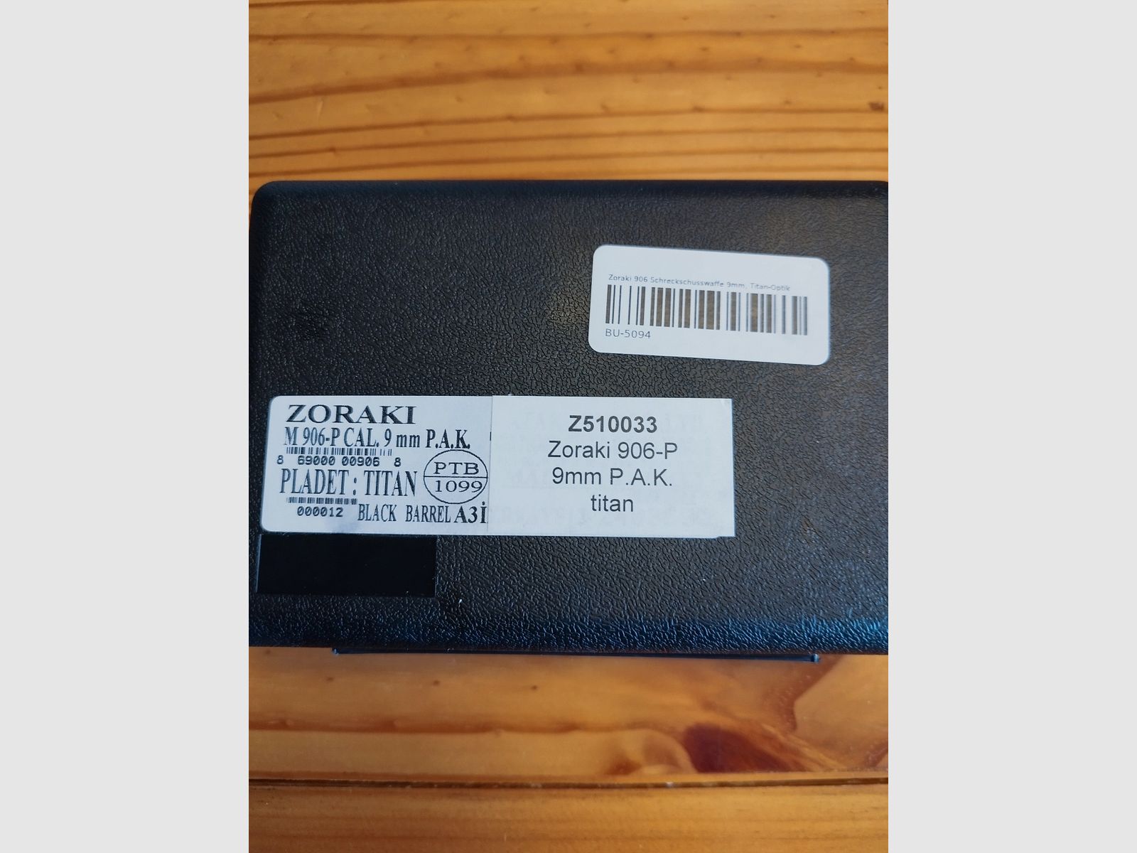 Zoraki 906 Schreckschuss Pistole 9mm Titan-Optik  Defense Set !!Neuware!!