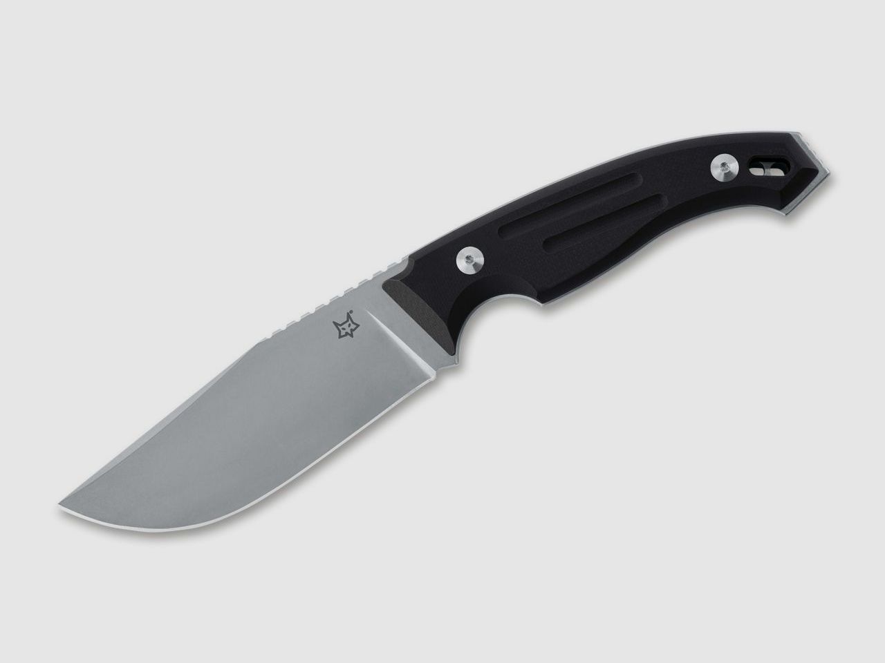 Outdoor-Messer Octopus Vulgaris Black G10 mit hochwertiger Lederscheide