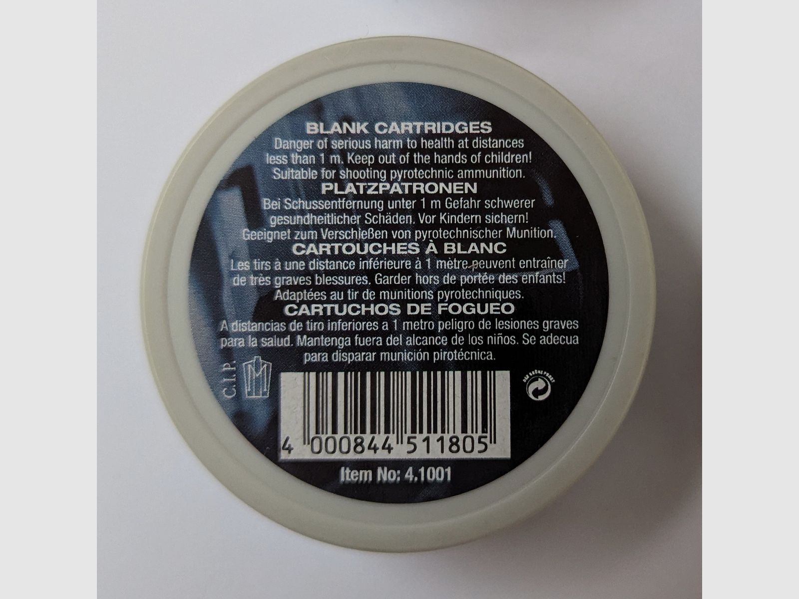 Walther Platzpatronen Kaliber 6 mm Flobert