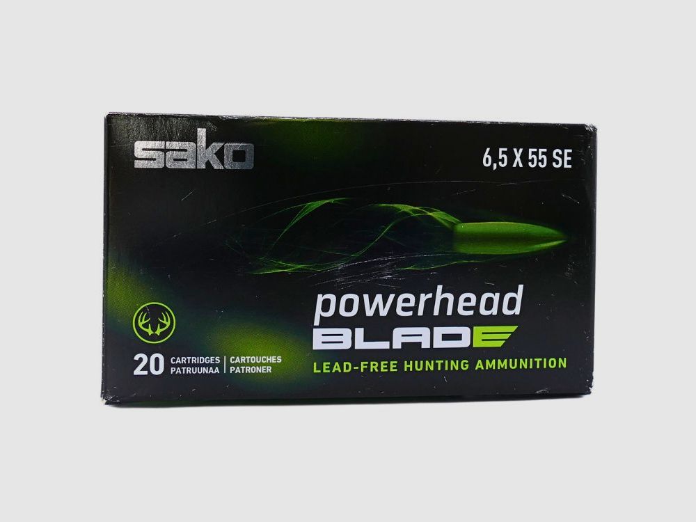 Sako 6.5x55 Powerhead Blade 7,8 g/120 grs cartouches pour carabine, image 1 sur 2