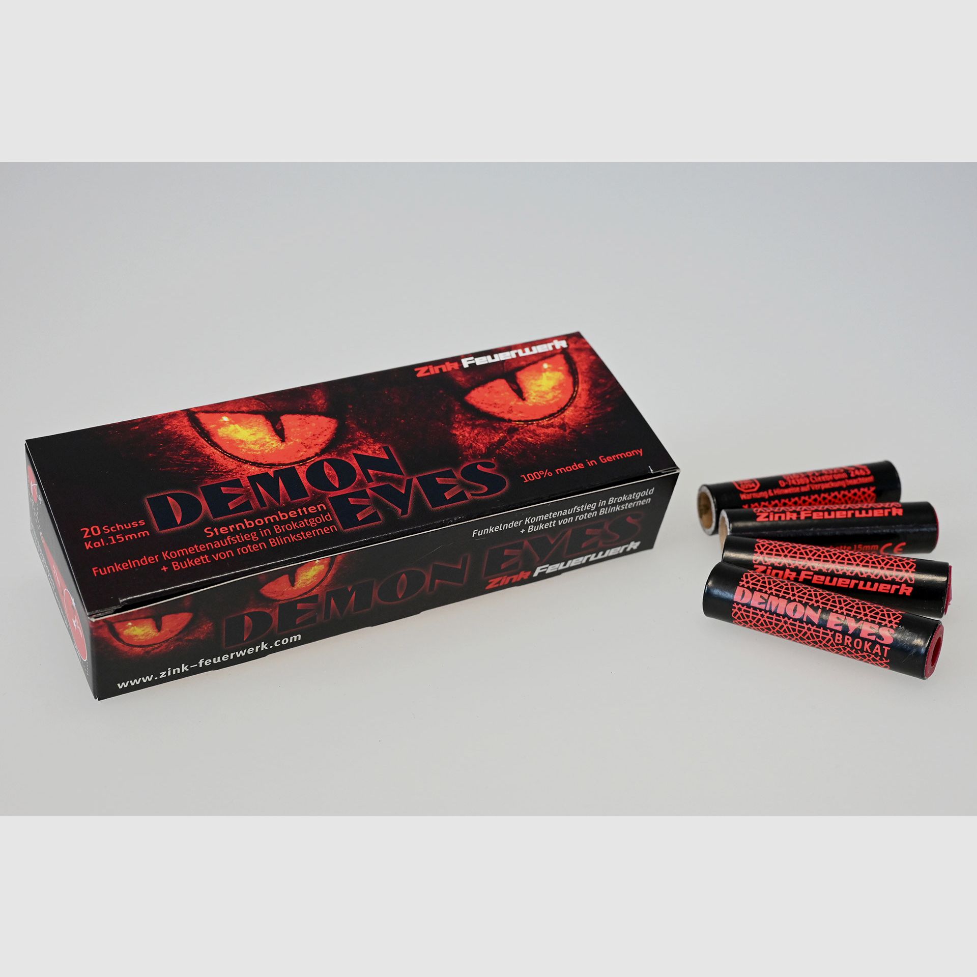 Feu d'artifice Zink Signal Yeux de démon, 20 coups