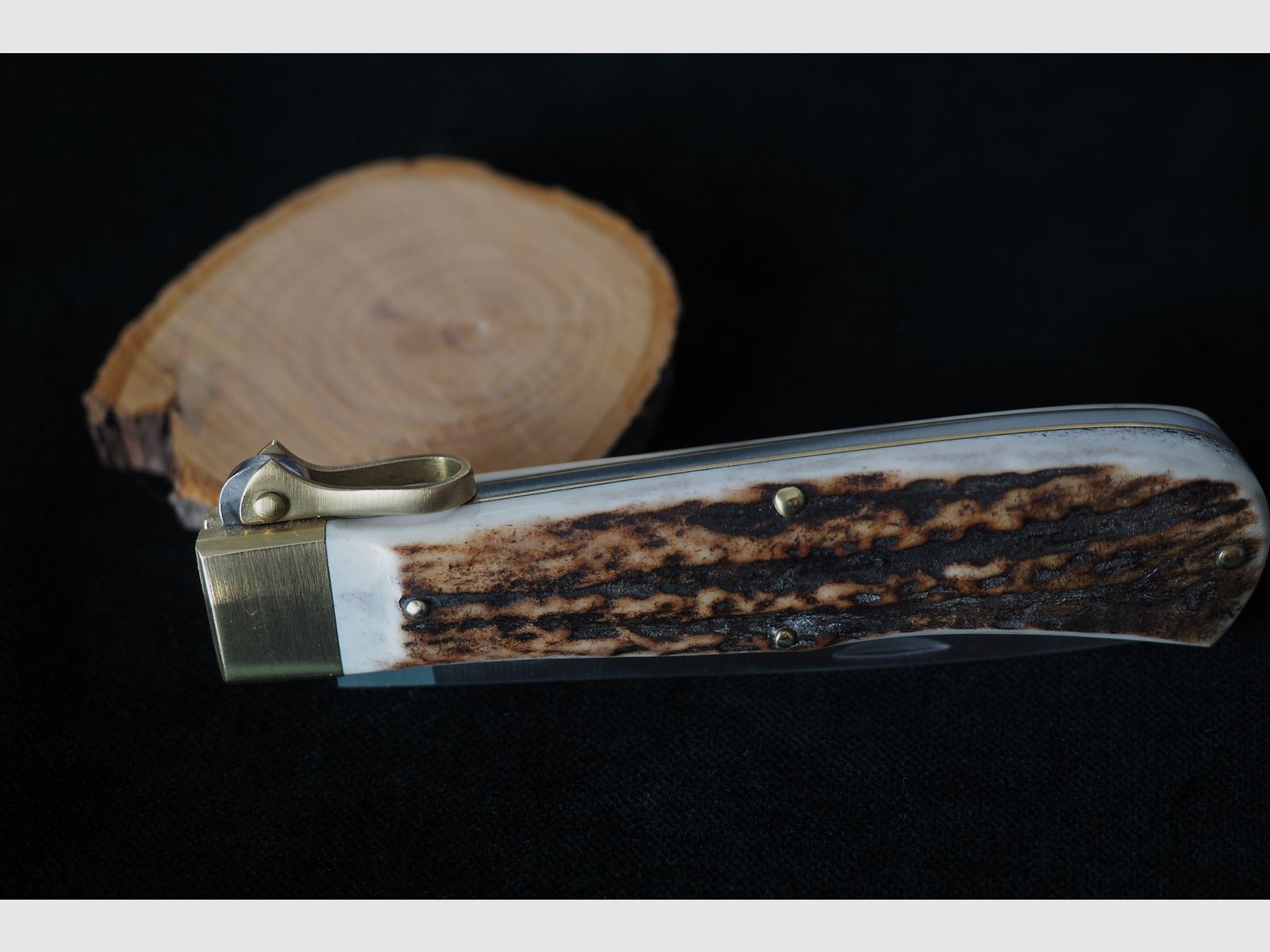 Otter Jagdtaschenmesser neu unbenutzt, Hochwertiges Qualitätsmesser mit interessanter Entriegelung