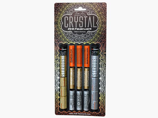 Zink Signal Feuerwerk Crystal, 29 Schuss