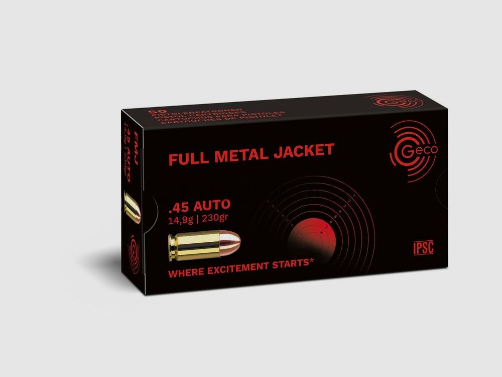 Geco GECO .45 ACP VM-Rundkopf - FMC 14,9g.