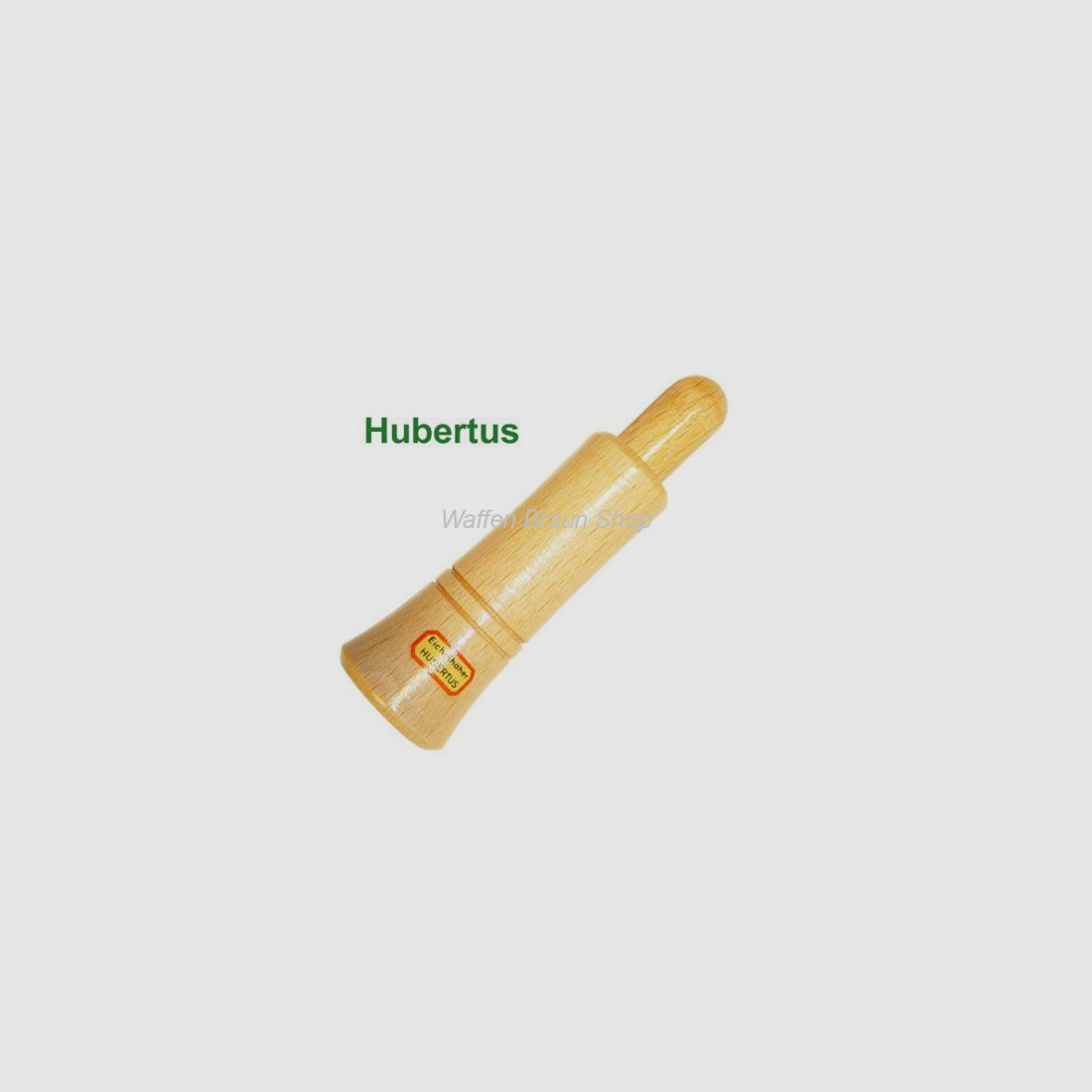 HUBERTUS Eichelhäherlocker aus poliertem Holz. 8,5 cm lang