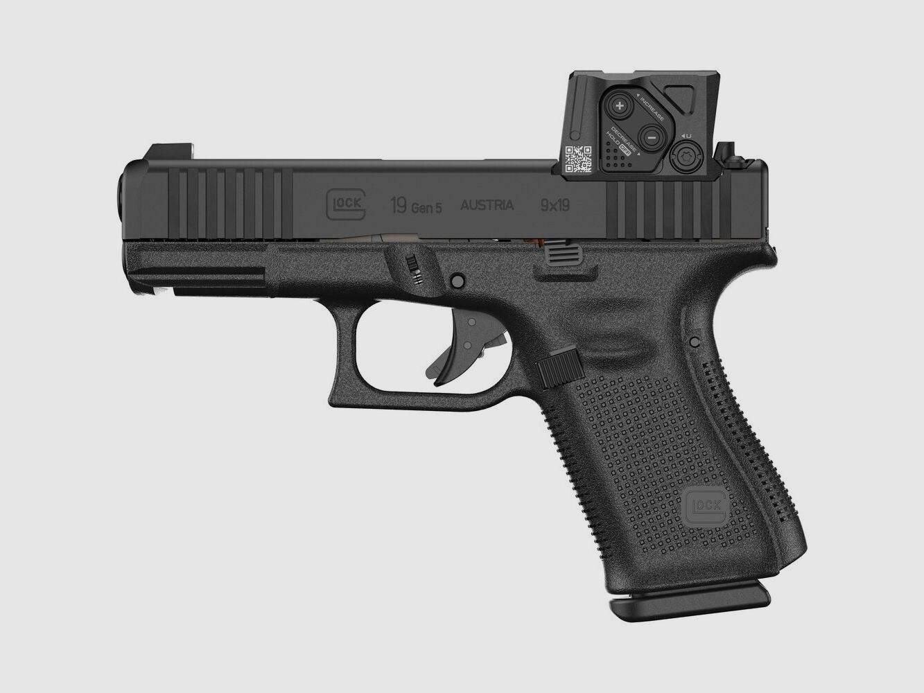 Glock Pistol 19 Gen5 MOS/FS A-CUT Combo 9 mm Luger