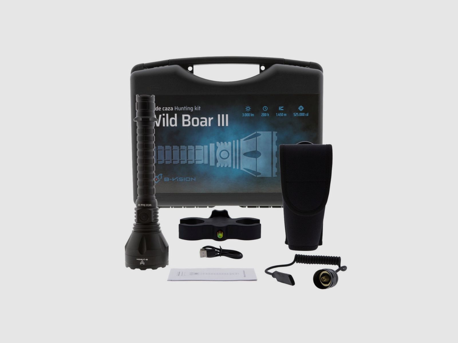 B-Vision WILD BOAR III zaklamp kit, afbeelding 1 van 5