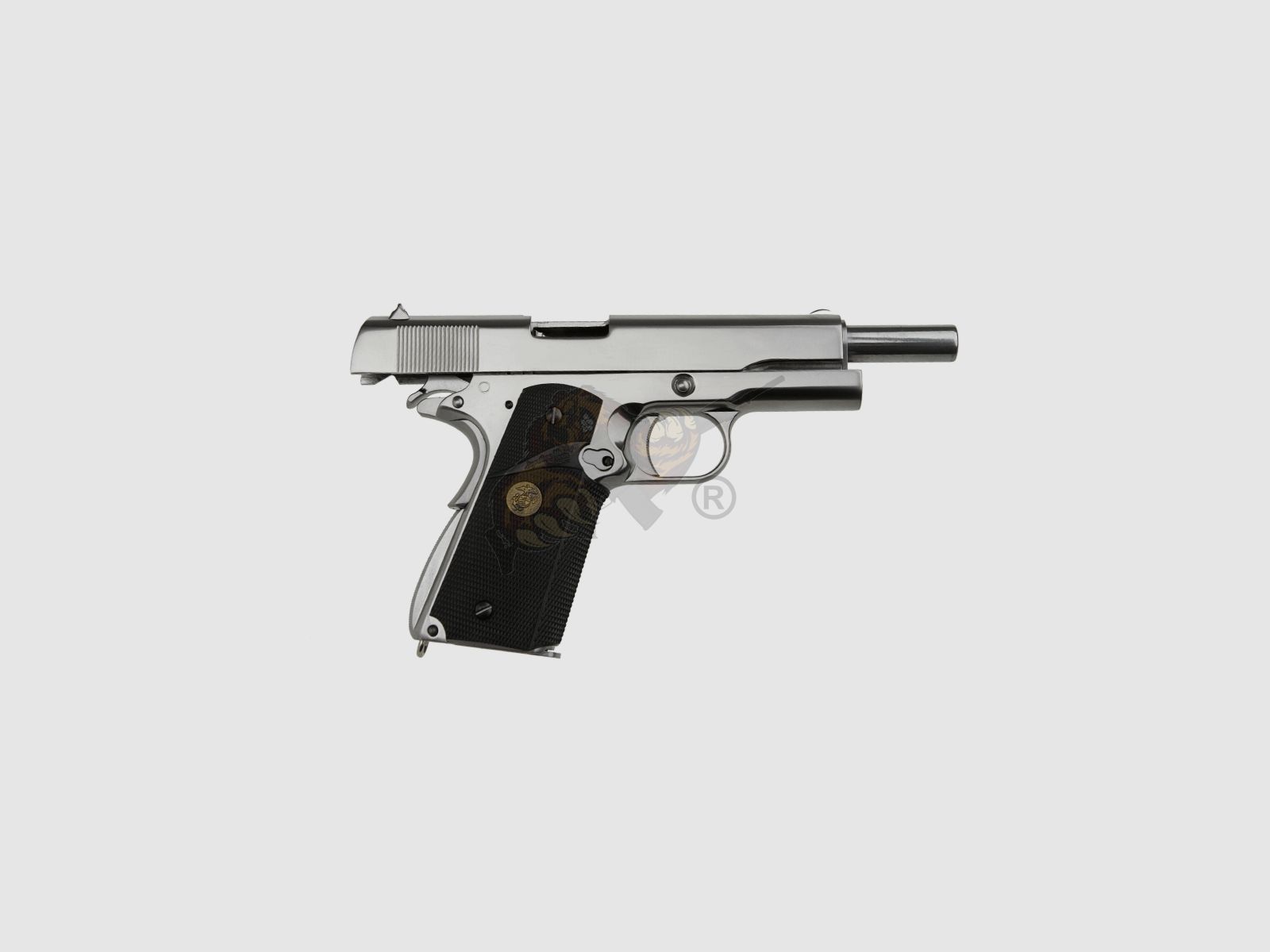 M1911 MEU Full Metal, GBB Silber -F-