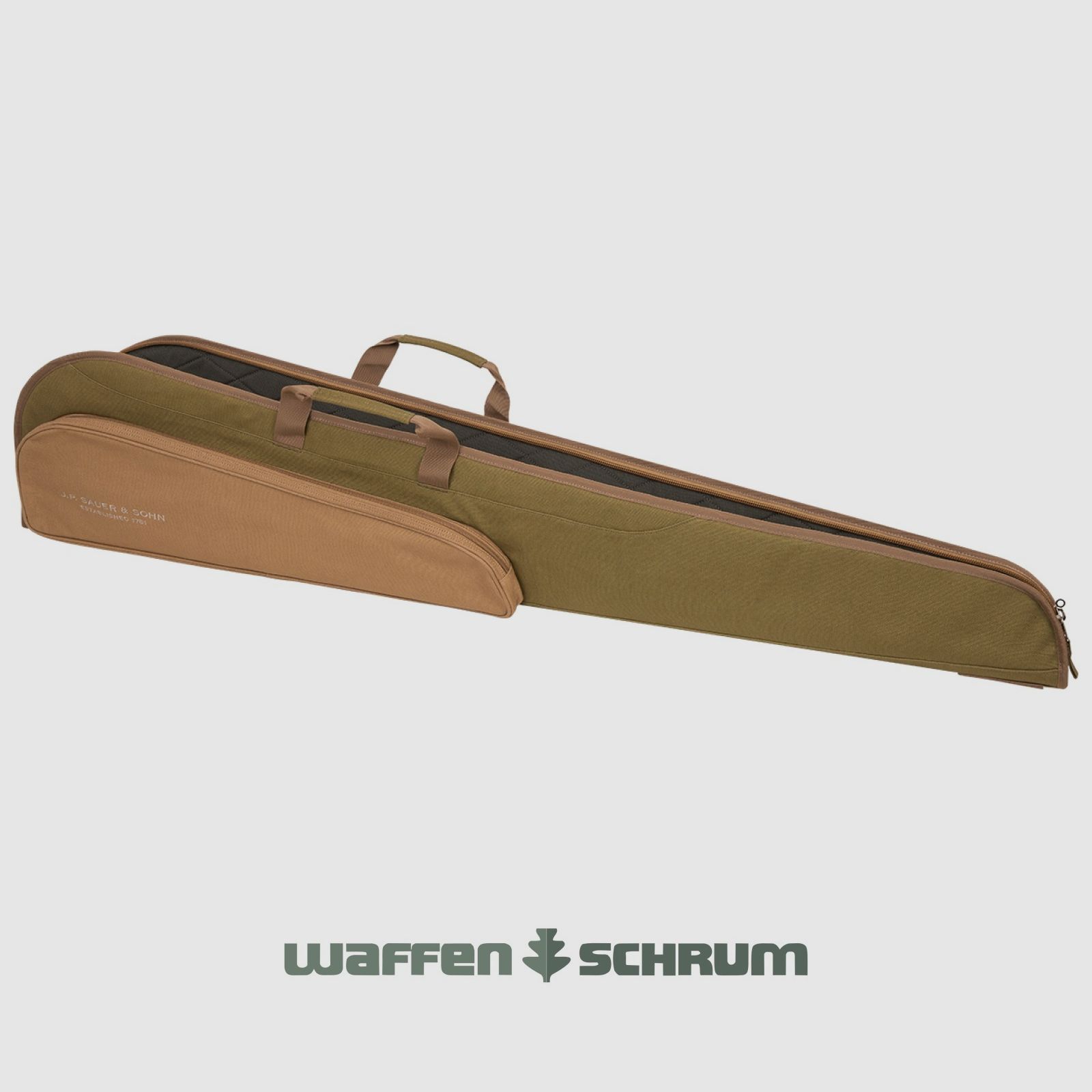 Sauer Büchsenfutteral Canvas lang 132cm - sepia 132 x 29 x 8 cm