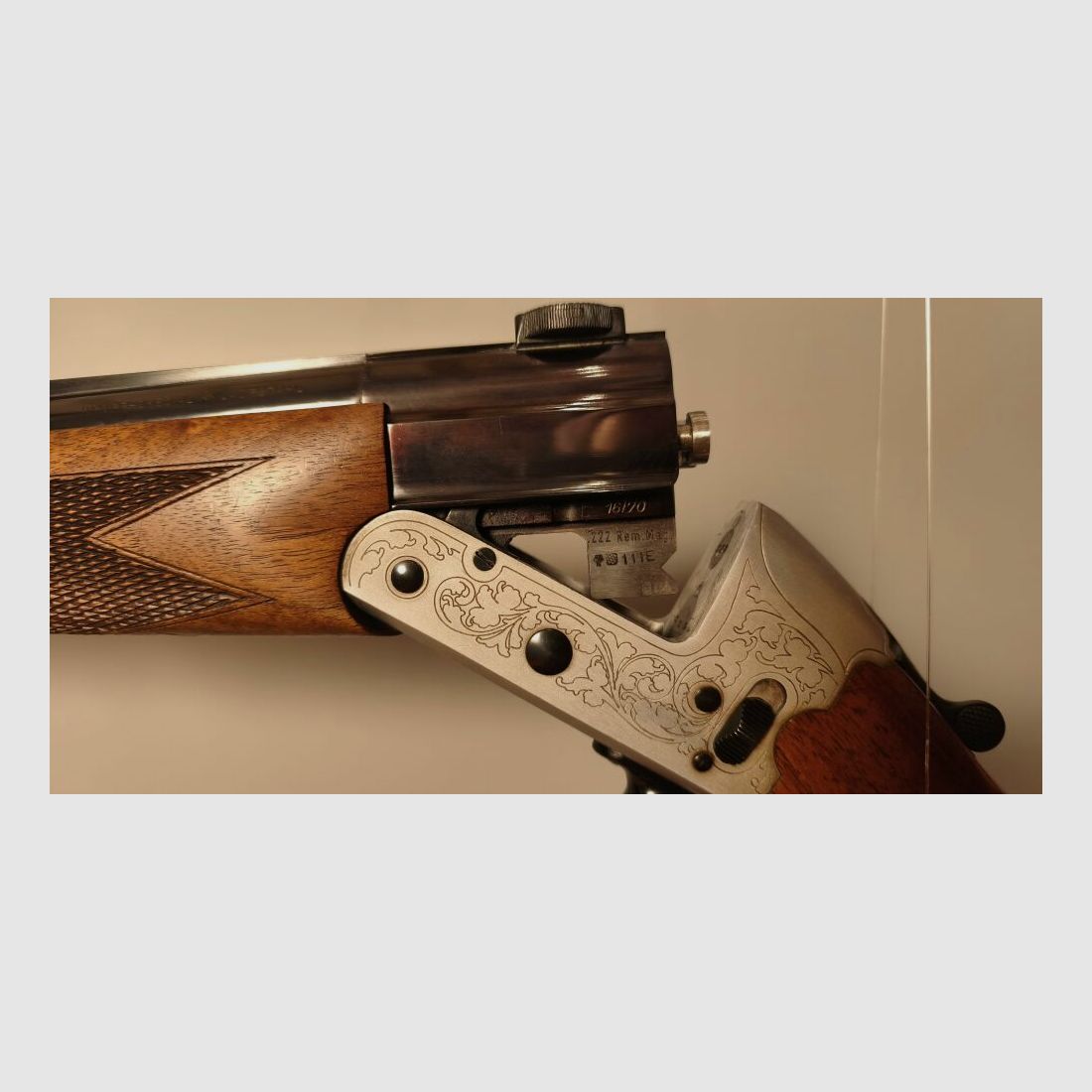 Heym 22S BBF Bockbüchsflinte mit Swarovski 8x56 Zielfernro .222RemMag;16/70