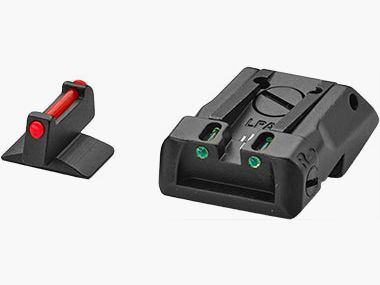 LPA SPF17SS Conjunto de Visores de Fibra Óptica para Pistolas SIG Sauer 1911 .22 L.R. – Fibra Óptica