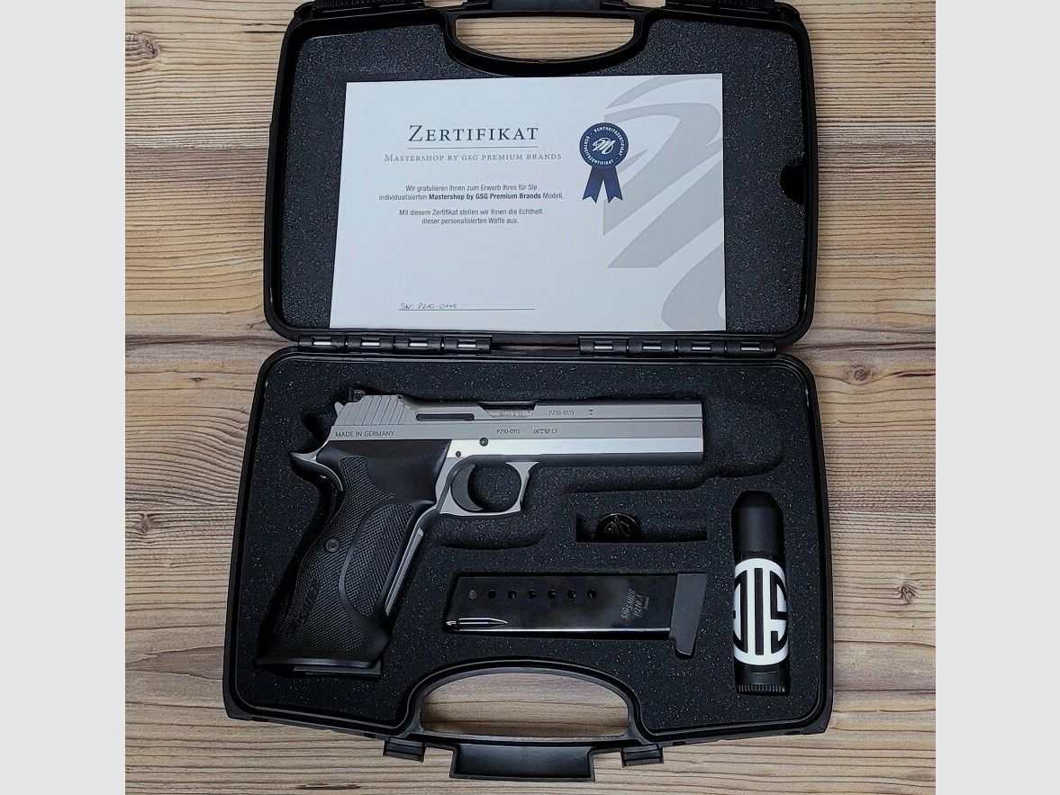Sig Sauer P210 Super Target 5" Acier inoxydable - Mastershop FABRIQUÉ EN ALLEMAGNE