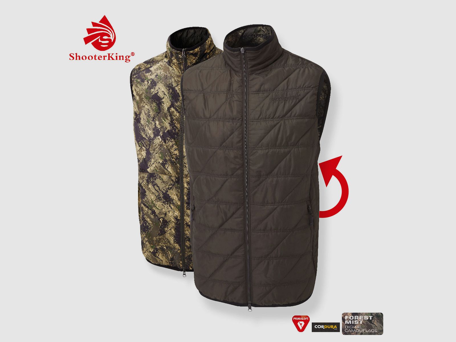 SHOOTERKING Huntflex Primaloft Weste wendbar