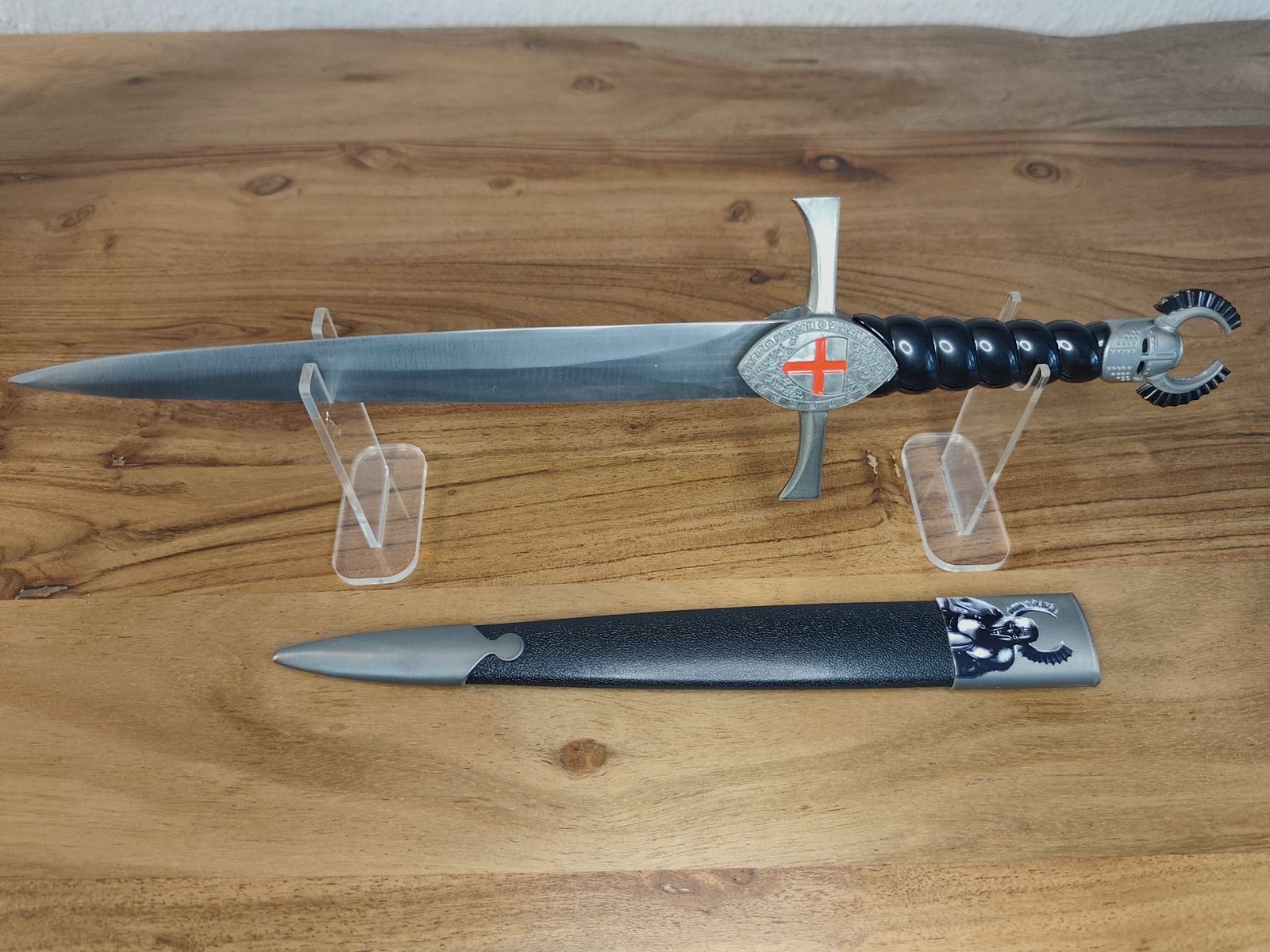 Kreuzritter Dekodolch Stahl mit Scheide 40cm 