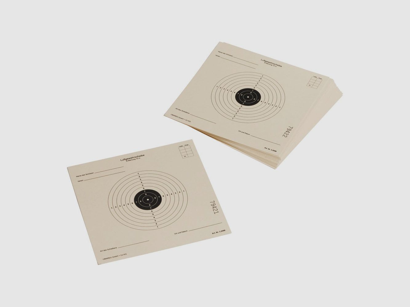 Umarex luchtgeweer-doelwitten 14 x 14 cm - 1000 stuks.