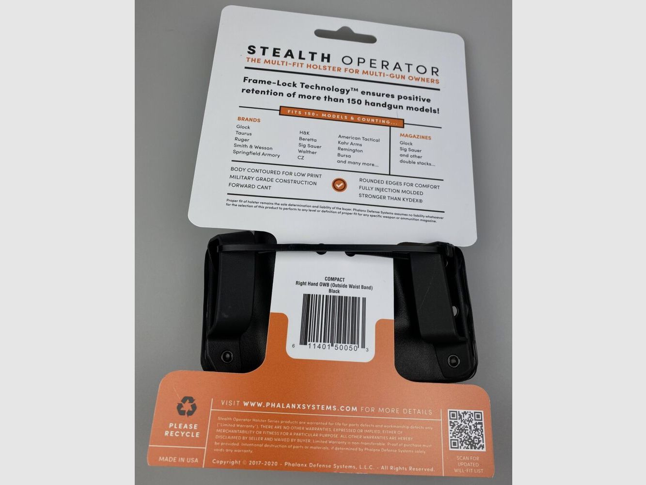 PHALANX STEALTH OPERATOR MULTI-FIT HOLSTER COMPACT RH