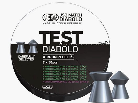 Doos van 350 JSB Diabolo Match Test Light - Kal. 4,5