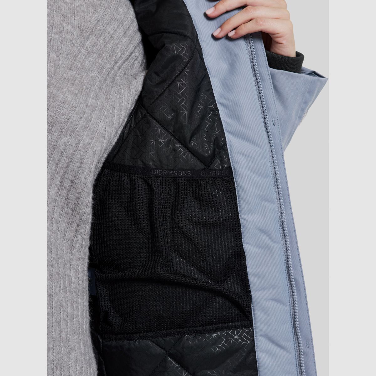 Parka para mujer DIDRIKSONS Frida 7 Azul Glacial