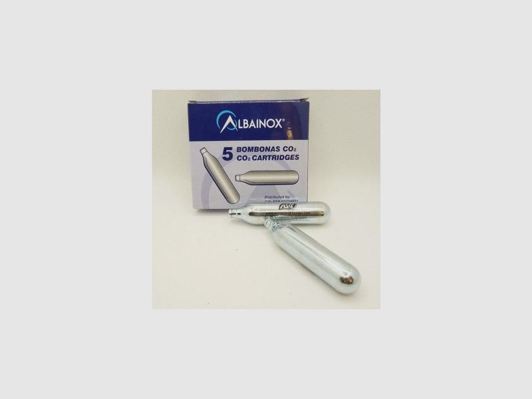 Caja de 5 capsulas de CO2 ASG