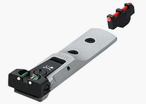 LPA Match FIBER-Optics S&W-Revolver Silber+Schwarz