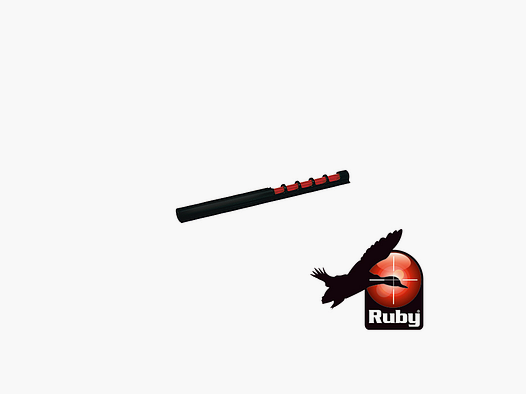 Rote Ruby-Glasfaser-Korn 120 mm