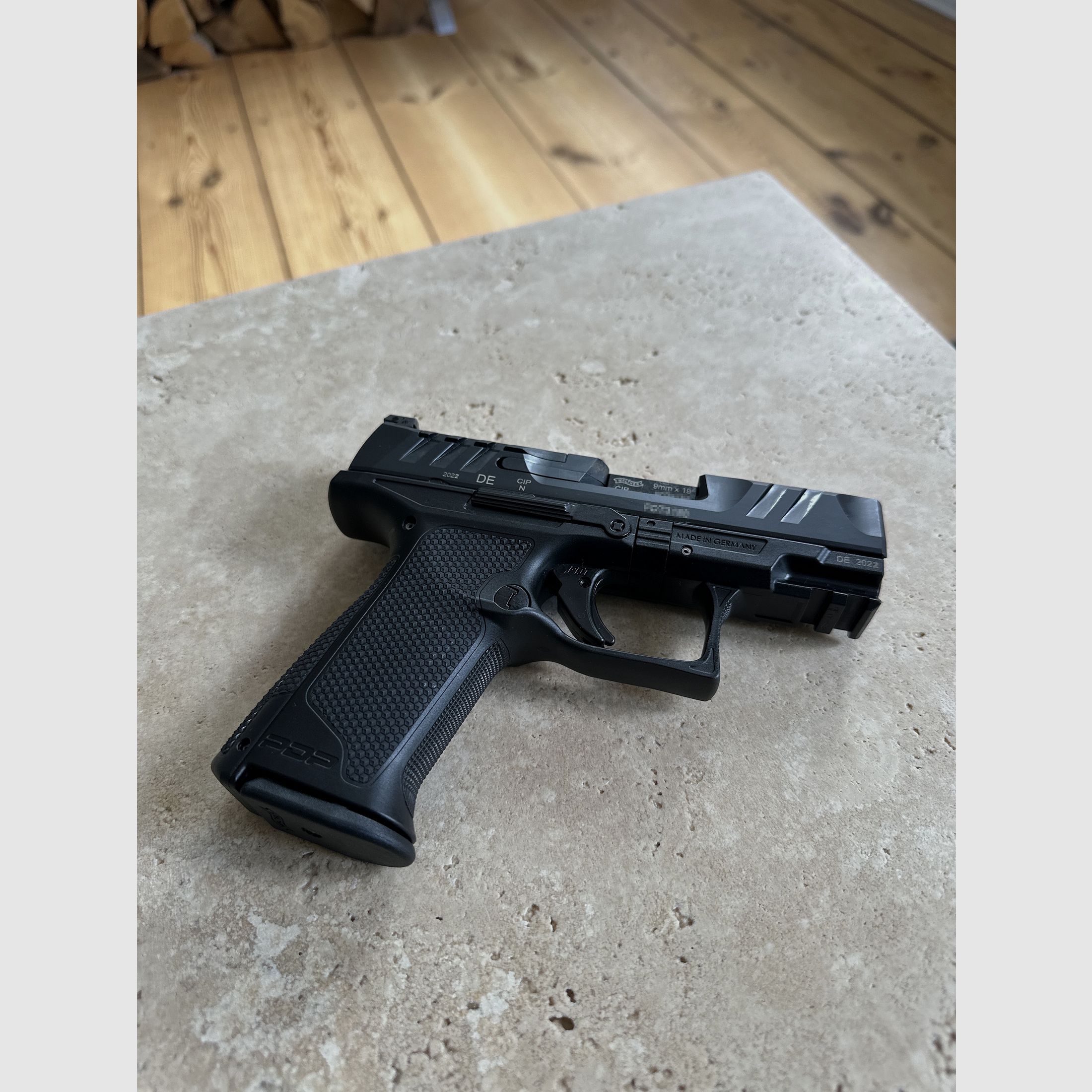 WALTHER PDP F-SERIES 3,5" MIT TERRA B GÜRTEL, BLACK TRIDENT HOLSTER UND HELIKON TEX TASCHE