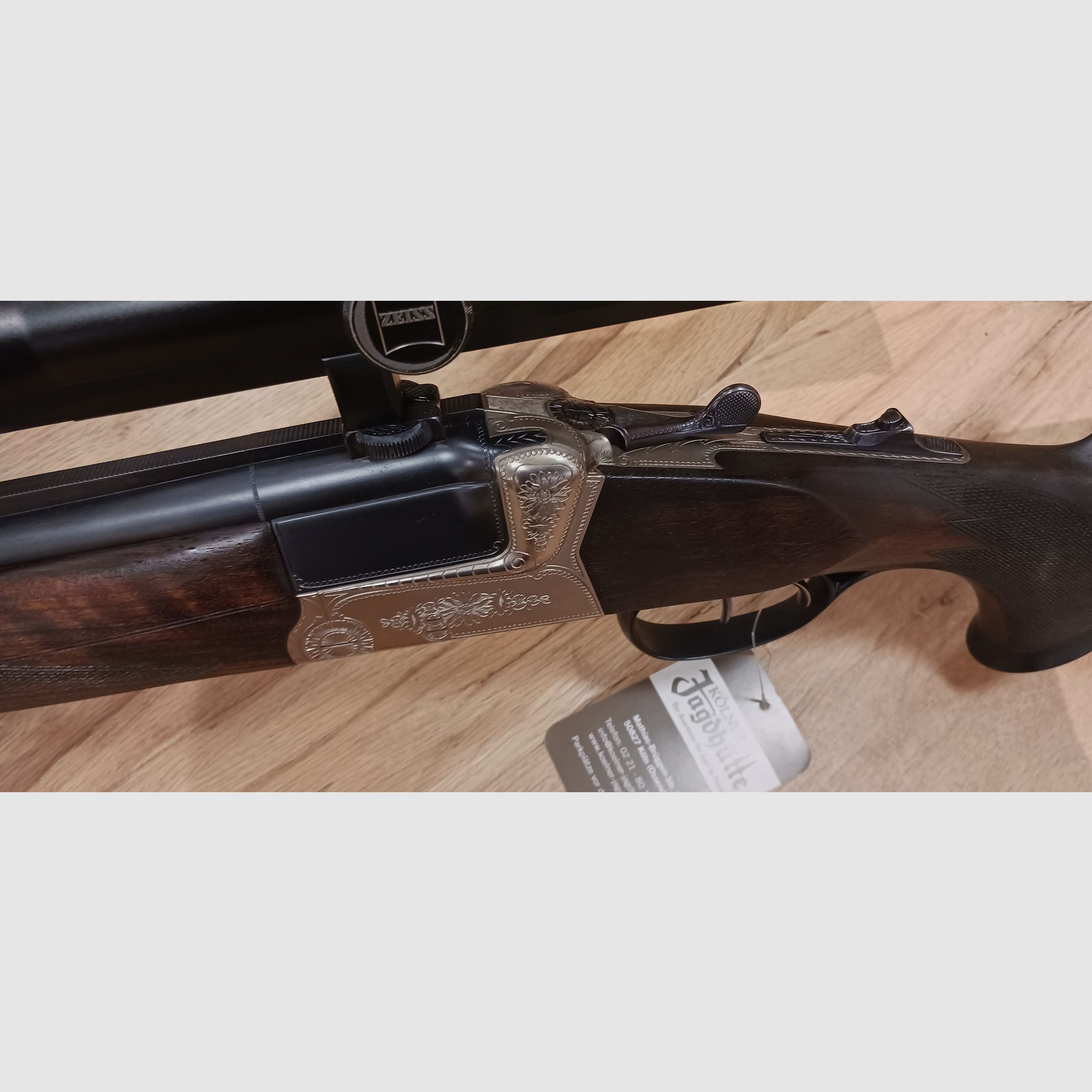 Escopeta de doble cañón Krieghoff Mod. TEKK Cal. 9,3x64; 12/70 (casi Bergstutzen incluido ESL 5,6x50RM)