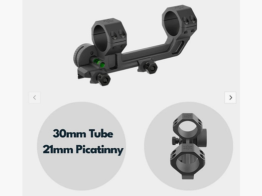 Vector Optics SCACD-24 Blockmontage mit Wasserwaage & Neigungswinkelanzeige für 21mm Schiene