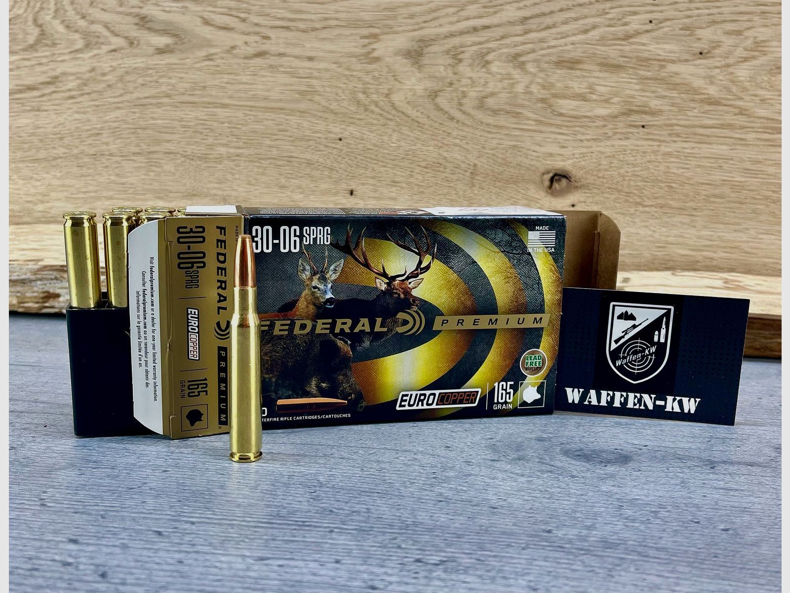 Federal Premium EuroCopper Big Game .30-06 Spring 165gr. Lead-free rifle ammunition