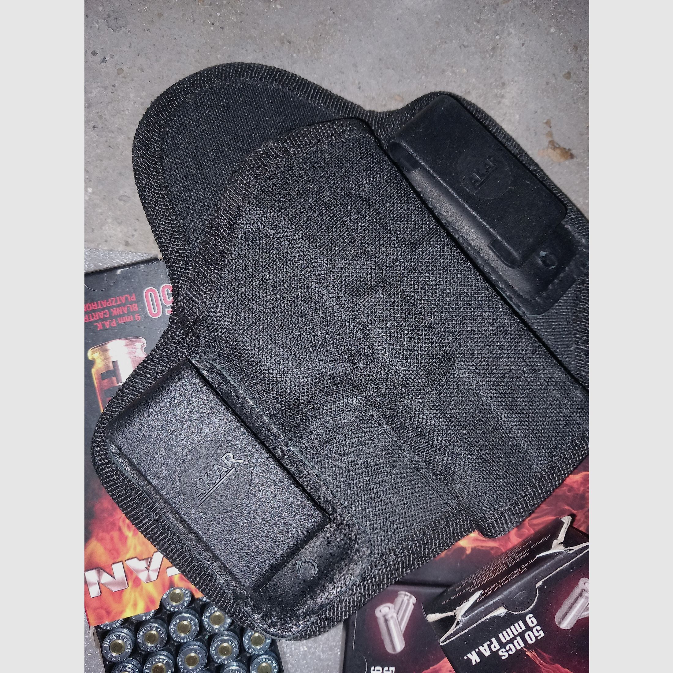 9mm pak munition und holster 