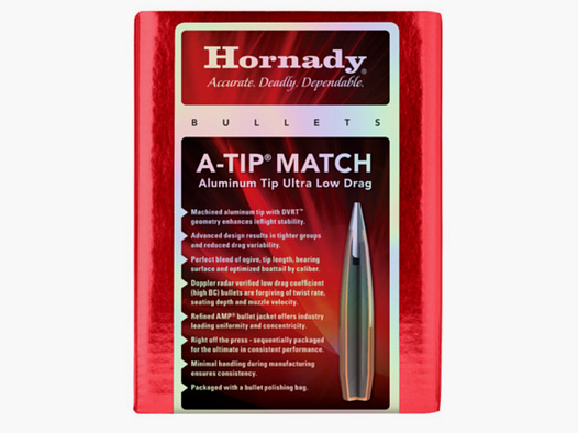 Hornady A-Tip Match Pociski 6,5 mm/.264 w 135 Grain Artykuł 26179