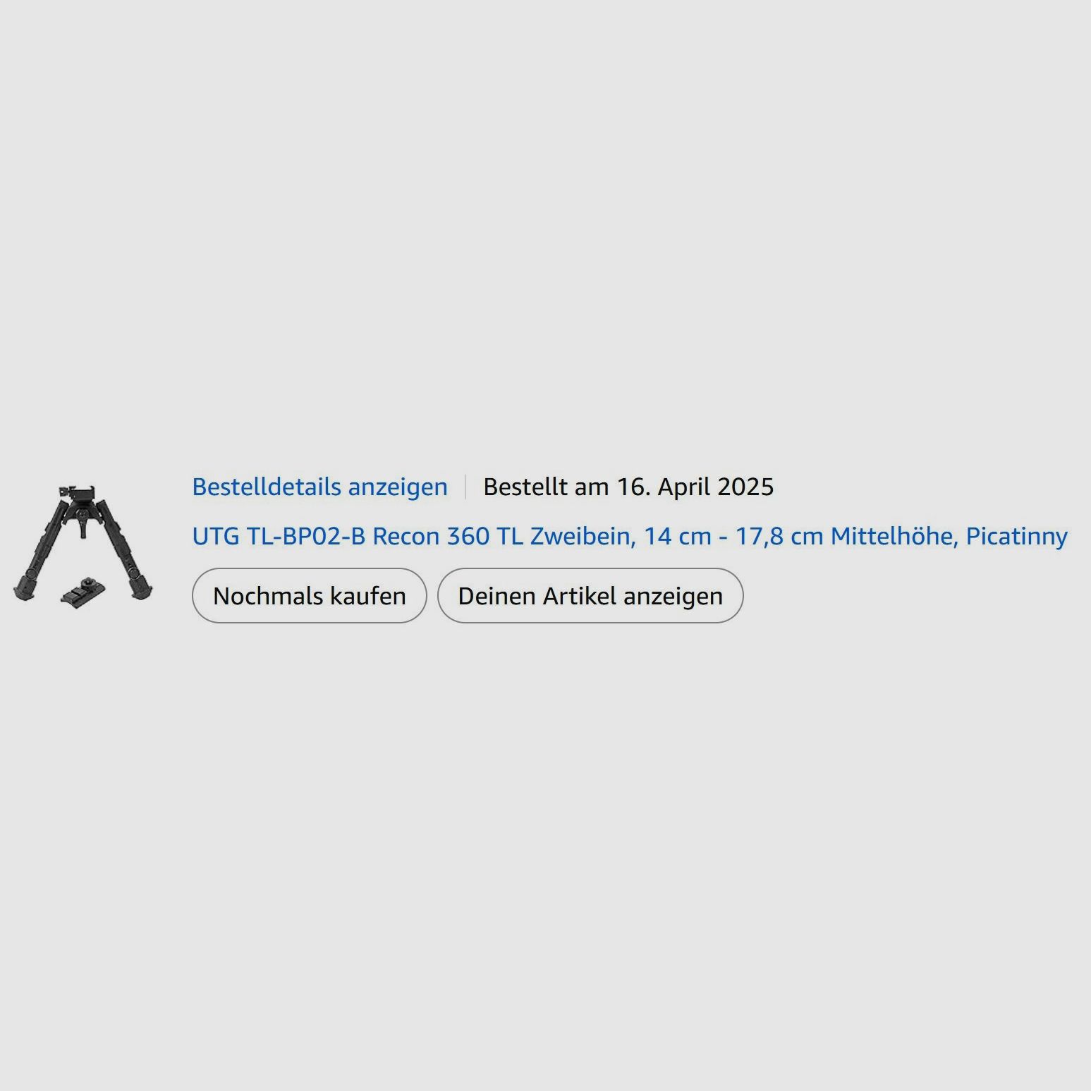 UTG TL-BP02-B Recon 360 TL Zweibein, 14 cm - 17,8 cm Mittelhöhe, Picatinny