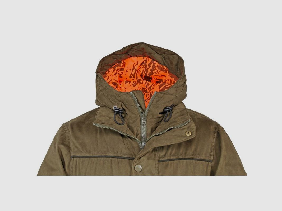Hubertus Herren Wendejacke Janus Oliv/Orange