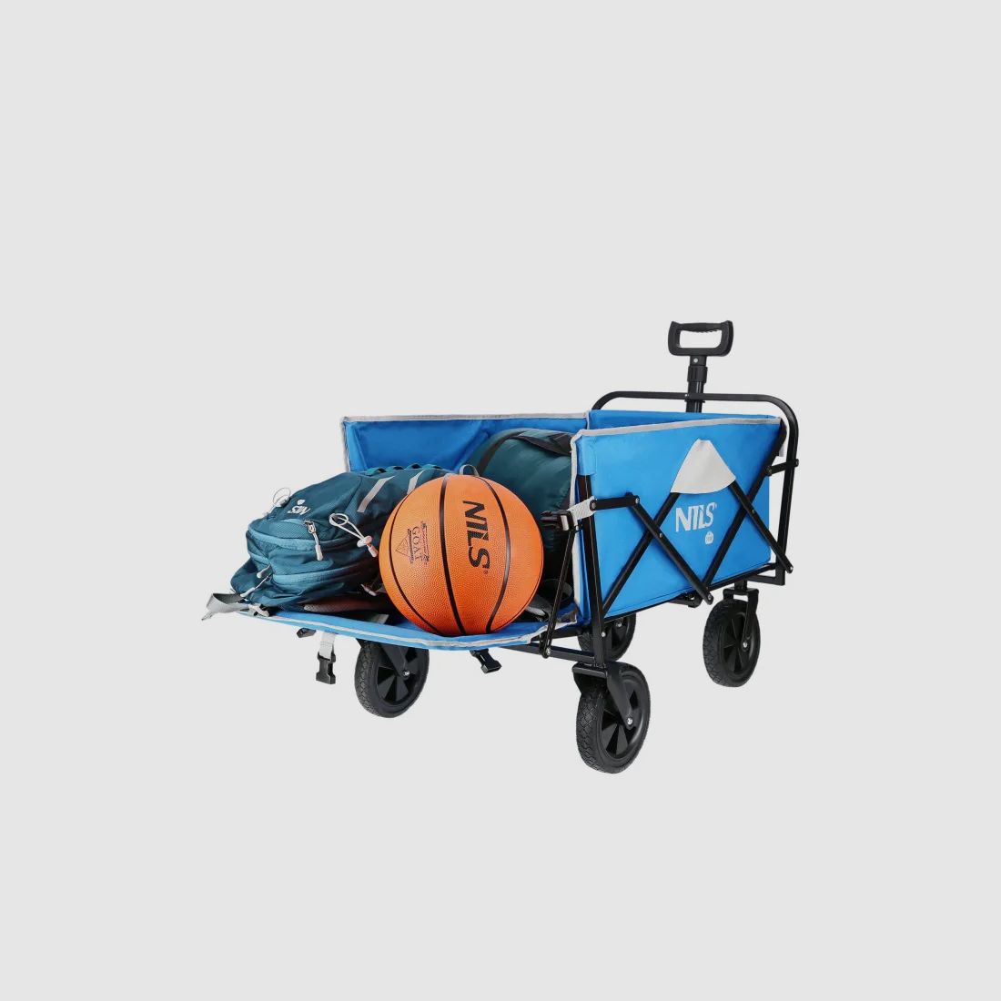 NC1606 Handwagen Grau-Blau 125L Nils Camp