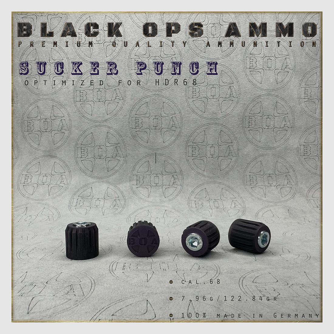 10x + 2 Sucker Punch BLACK OPS AMMO HDR 68 TR cal.68 Munition T4E Umarex HDR68 TR68, Bild 3 von 3