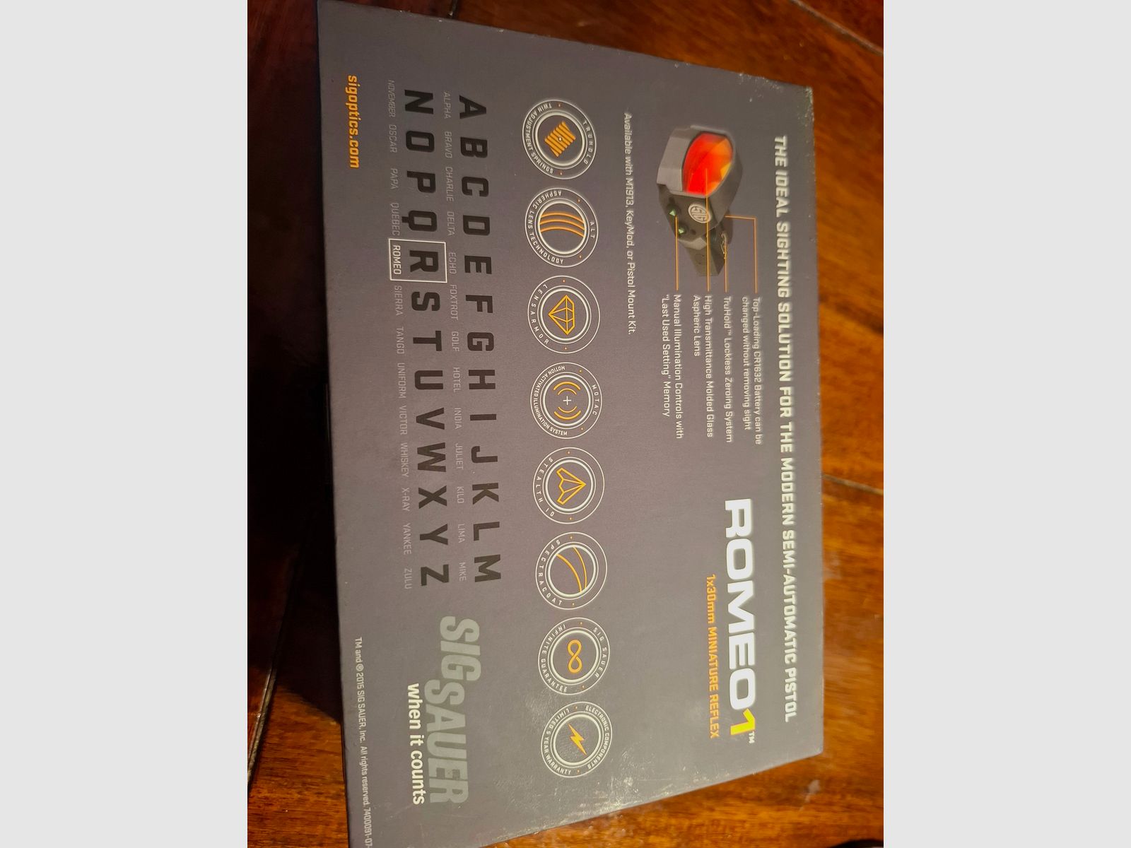 SIG SAUER ROMEO 1 PLUS GLOCK MOS ADAPTERPLATTE