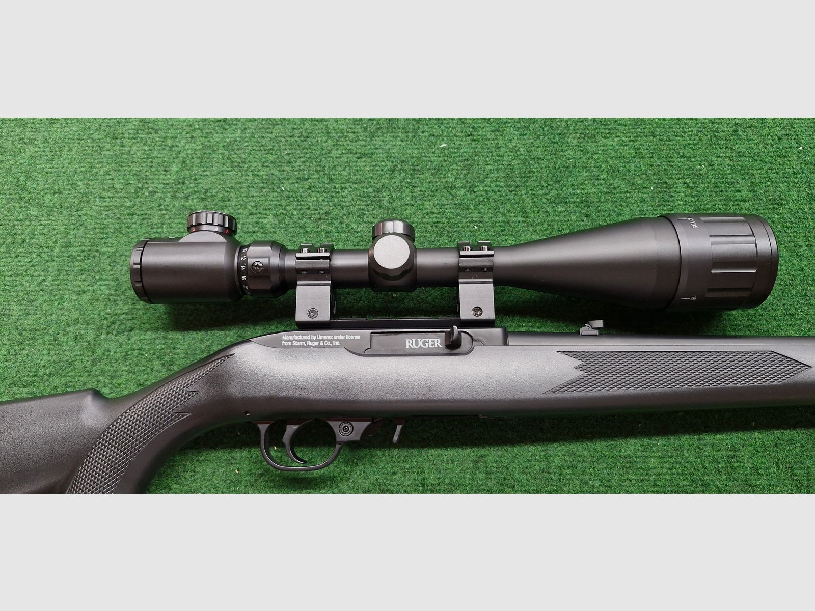 Ruger 10/22 - CO²-Gewehr mit 10-Schuss-Magazin und Zielfernrohr, Diabolo, Zubehör