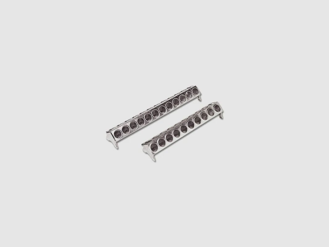 Mangeoire métal galvanisé poussins 50 cm à trous, image 2 sur 5