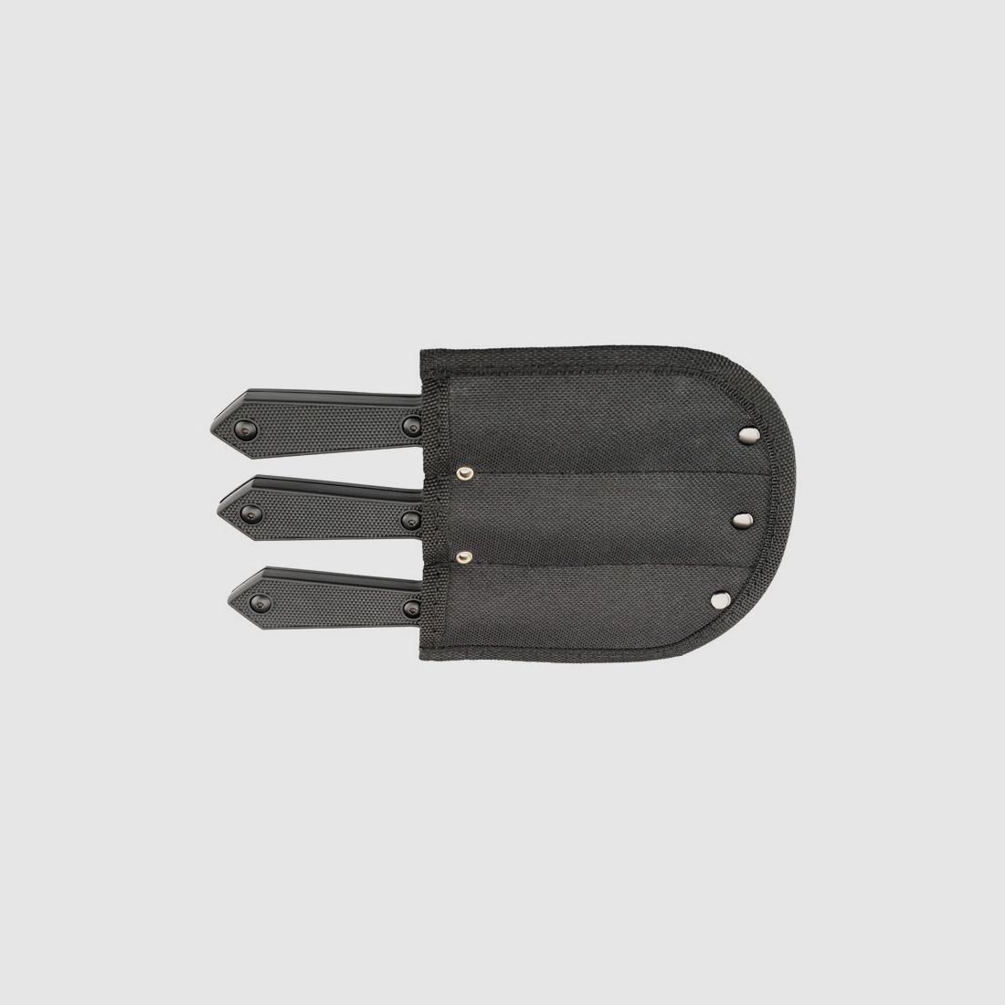 3 Wurfmesser ABS Schwarz HERBERTZ + Etui, Bild 2 von 2