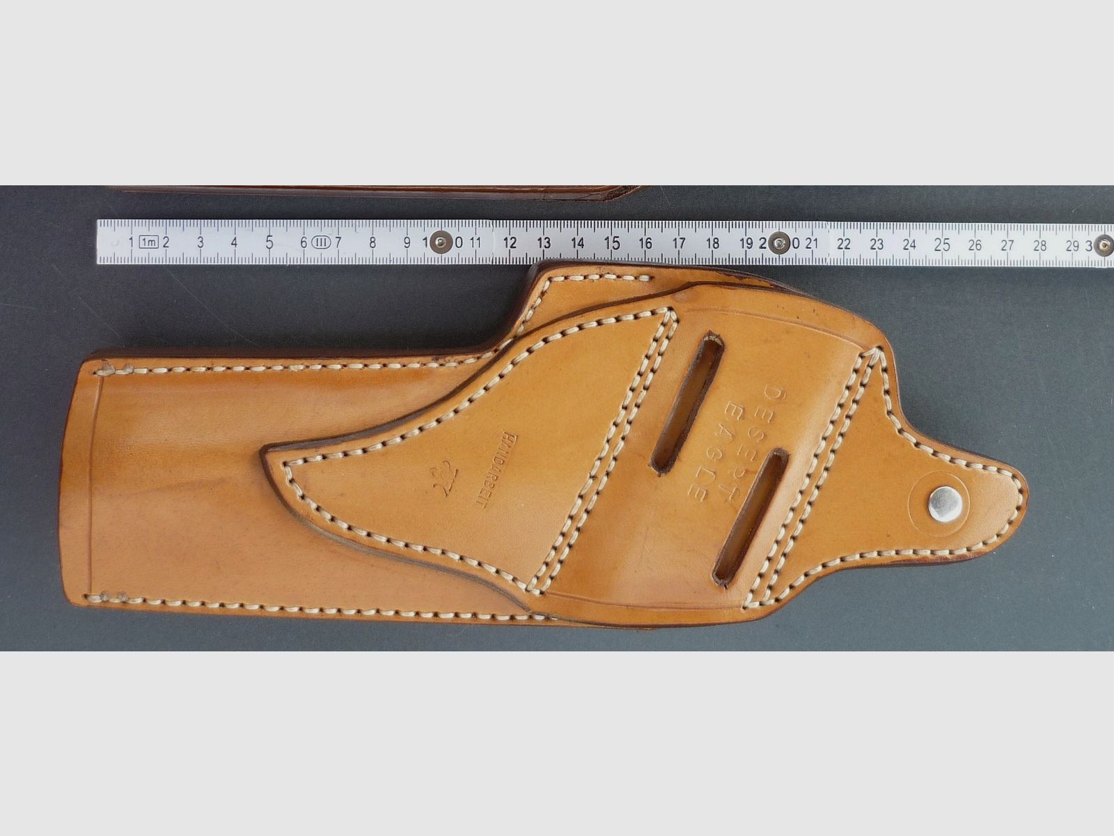 HKDesign Holster Art. Nr. 003 mit Teflon Kornschiene und Snapverschluss für Desert Eagle - für Linkshänder