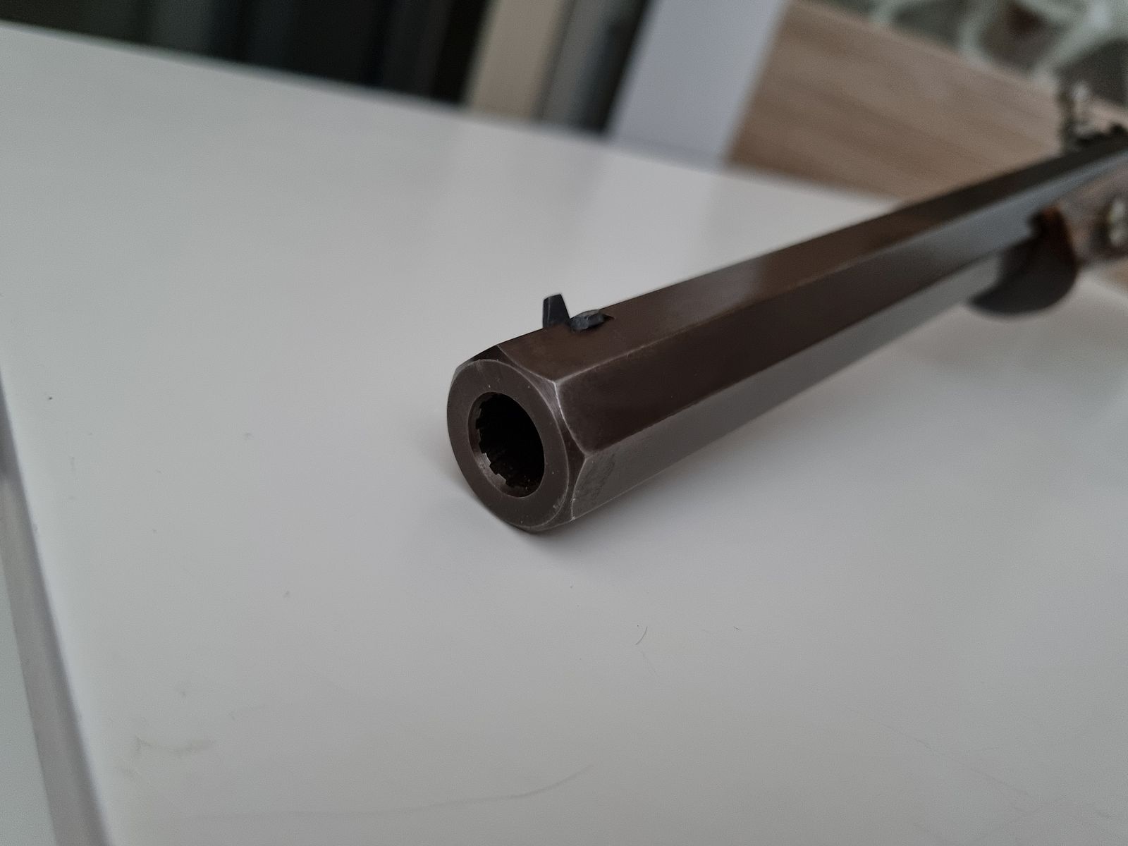 Front-loading percussion pistol model W. Parker of London caliber: .45