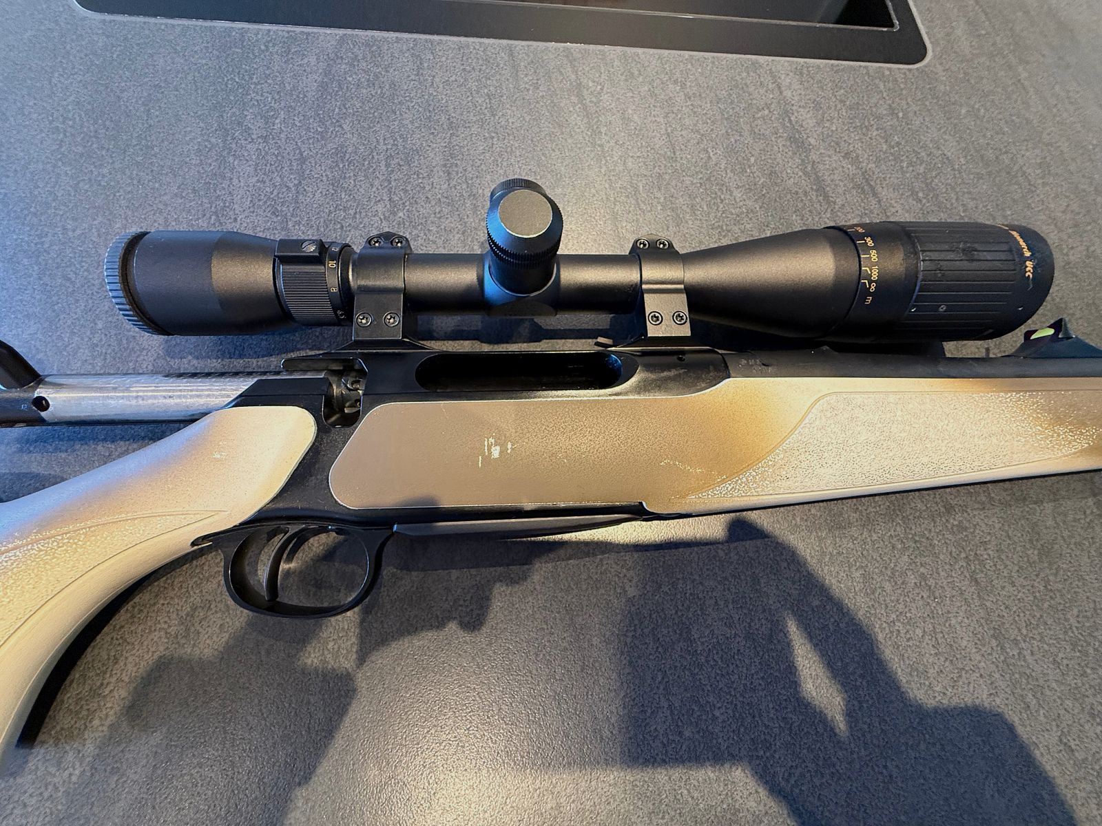 Sauer 202 repeating rifle in caliber .308 Winchester with Nikon Monarch UCC 6.5–20× scope