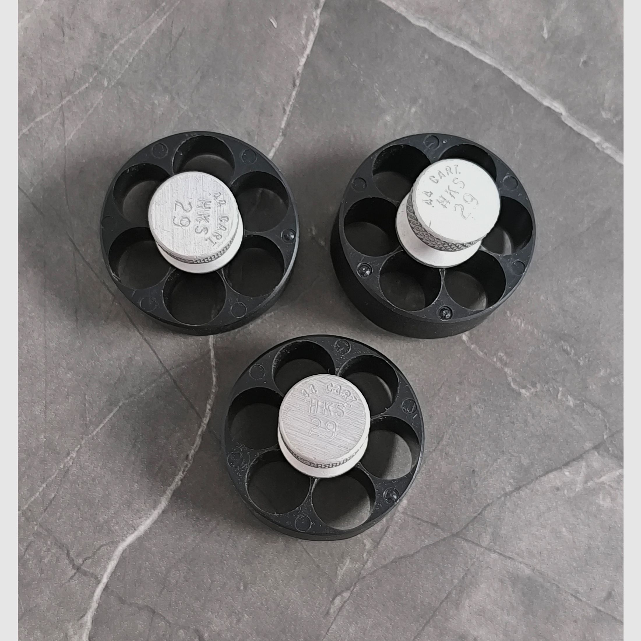 3x HKS 29-M Speedloader .44 Magnum / .44 Special – Accessoires revolver