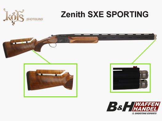  KOFS	 Zenith SXE Sporting 12/76 Bockdoppelflinte Bockflinte Verstellung Stahlschrotbeschuss Super Sport