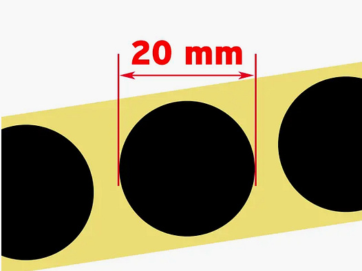 Schusspflaster 20 mm auf Rolle