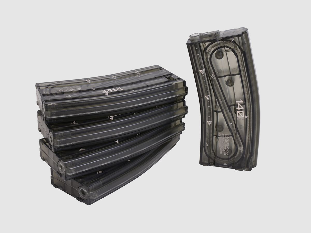 Ares Amoeba M4 Magazine 5 stuks 140 schoten 6mm - Airsoft AEG/S-AEG