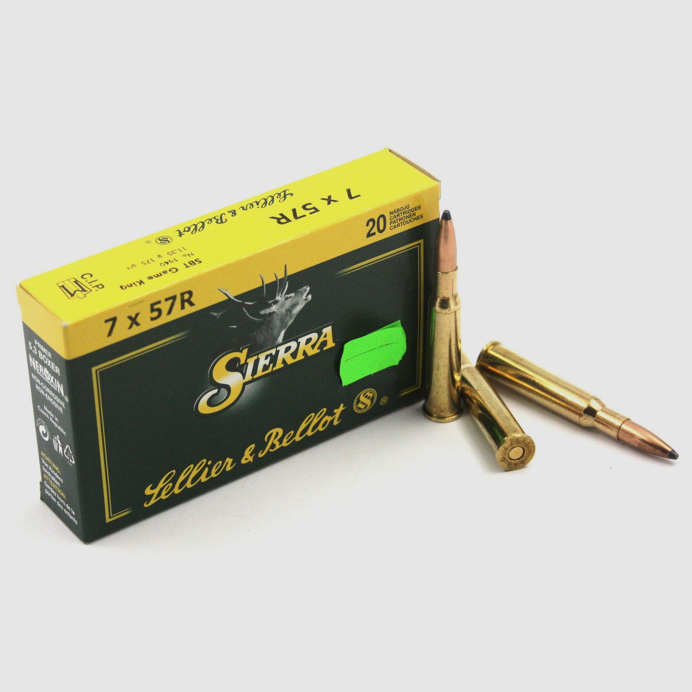 S + B, 7 x 57 R, SBT 175gr, 20 Stk.