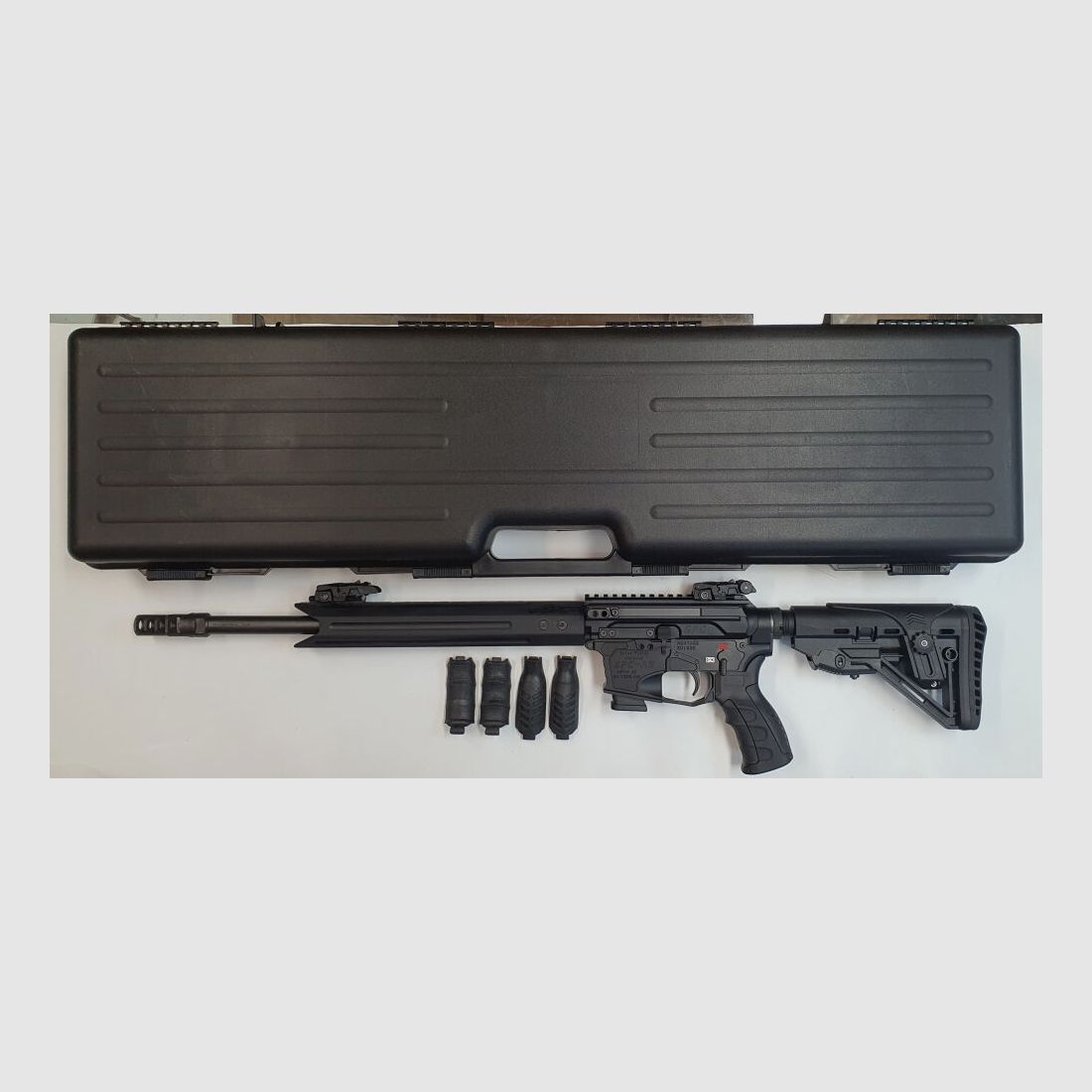 GWMH AG Semi-Automatic Rifle GWMH SPC-SPORTER A5 17" (SWISS PISTOL CARBINE) BLACK Cal.9x19 AR15 Glock Magazine