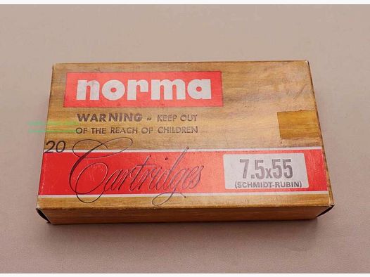 Cartucce per fucile Norma 7,5x55 svizzero